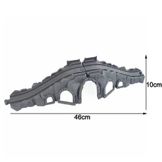 어린이 선물용 나무 기차 트랙 레이싱 철도 장난감 모든 종류의 브릿지 액세서리, 06 Grey Rockery Slope