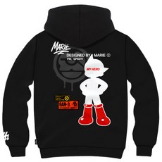 간쓰리 더히어로 국내생산 기모 후드티