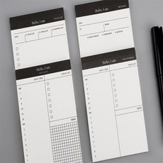 더가 새학기준비 스케줄 메모장 50매 투두리스트메모지, 해야할것(To Do)