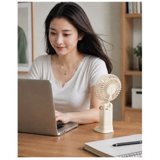 휴대용선풍기 미니 무소음손풍기 터보 책상스탠드, 1개, 에파스 윈드미 휴대용선풍기 화이트[EF007]