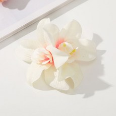 AWAYTR 보헤미아 칸나 꽃 Samll 헤어 클립 하와이 신부 꽃 헤어 클립 헤어핀 자용 웨딩 액세서리, [11] 60D
