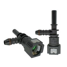 7.89 ID6 T 형 자동차 연료 라인 호스 퀵 릴리스 연결 커넥터 나일론 피팅 암 액세서리, 한개옵션0, 1개