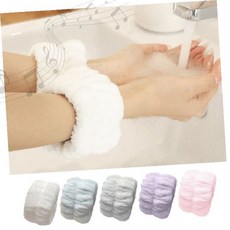 세안 클렌징 시 손목 물 흘러내림 차단 흡수 밴드 타월 파일 소재 생활 편의, 1개, 04세안손목1p-퍼플