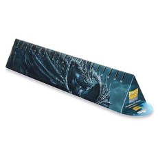 Dragon Shield 플레이매트 – 스티치 가장자리 및 미끄럼 방지 고무 뒷면이 있는 표준 사이즈 TCG - 운반 보호를 위한 튜브 포함 | 파이어 호스, 블랙