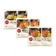 햇반 쿡반 볶음밥 새우 420g x2개+스팸김치 440g x2개+차돌깍두기 410g x2개 (총 12인분), 1세트