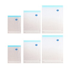 리빙듀오 진공 압축팩 소 중 대 세트 2P, 투명