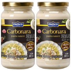 OTTOGI 不倒翁 奶油培根義大利麵醬, 360g, 2個