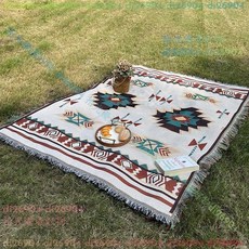 戶外露營毯子 野餐墊 帳篷地墊 坐墊, 戶外毯-橙楓【雙面可用】,90*90CM