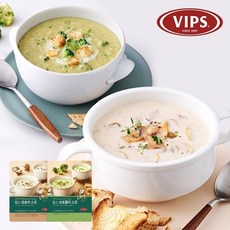 빕스 [빕스] 스프 2종 혼합 6팩 (양송이3팩+브로콜리3팩), 1세트