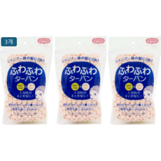 일본 세안밴드 샤워캡 헤어 터번 사우나템, 3개, 핑크