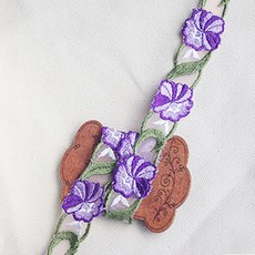 케미칼레이스 보라꽃 나뭇잎 2cm, 1개