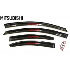 昇鈺 MITSUBISHI FORTIS 晴雨窗, 1個, 後面(1組2片)