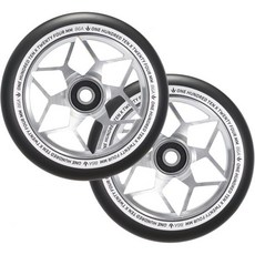 Envyscooters 엔비 스쿠터 110mm 다이아몬드 휠 페어 - 실버, Silver