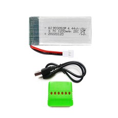 드론배터리 3.7v 1200mah 1개 멀티충전기 1개세트, (X5C) 1200mah1개+6in1충전기1개