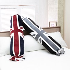 꿀몽 사탕베개커버 사탕베개커버 롱베개커버 캔디베개커버 바디필로우 솜필요시 옵션선택, 영국기_극세사_레드(솜미포함)