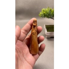 北太行崖柏 達摩手把件, 如圖所示, 1個