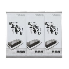 간장에 찍어먹는 부드러운 구운 파래돌김 반절김 7매 (6g), 6g, 3개