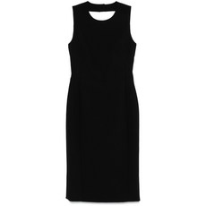 모스키노 오픈 백 미디 드레스