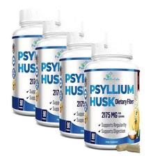 야미바이트 실리엄 허스크 파이버 2175mg YUMMYVITE Psyllium Husk, 4개, 90정