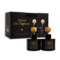 엑스퓸 차량용 디퓨저 방향제 120ml 자동차 선물 고급 명품 디퓨져, 2개, 플라워샵