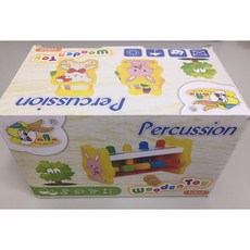 寶寶玩具E1C 兒童木製玩具 打擊飛人 打樁台 早教益智敲打玩具, 1個, 彩盒