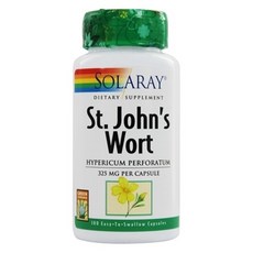 SOLARAY 聖約翰草膠囊 325mg, 1個, 100 件
