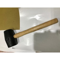 發票含稅 元山五金 橡膠槌 木柄 橡膠鎚 榔頭 檸檬槌 膠槌 塑膠槌 敲擊作業不傷損物件 台灣, 1個, 1-1/2"