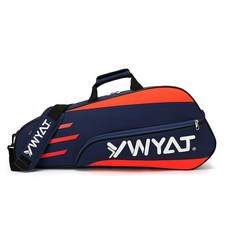 조절 가능하고 분리 가능한 어깨끈이 있는 유니스트렝 3 라켓 테니스 가방 테니스용 슈퍼 룸미 경량 방수 배드민턴, N y Blue/orange