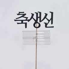 지폐 홀더 생신 케이크 토퍼 - 축생신, 펄블랙, 1개