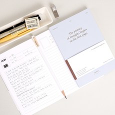 페이지너리 독서노트 독서기록장 기록노트, 1개, 스카이 라이브러리