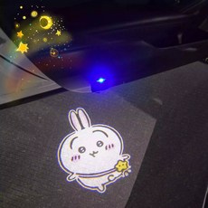 치이카와 chiikawa 자동차 도어 로고 웰컴 라이트, 2개, C