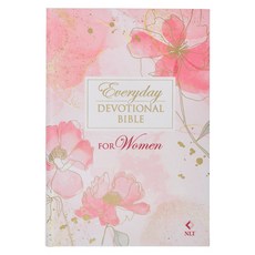 (영문도서) NLT Holy Bible Everyday Devotional Bible for Women New Living Translation Pink Printed Floral Hardcover, Christian Art Publishers, English, 9781639524228