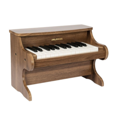 JALOKEE 핑크 원목 어린이 피아노 25건반 업라이트 유아 장난감 여아 생일 어린이날선물 볼륨 조절 가능, 1개, 프리미엄 월넛 브라운