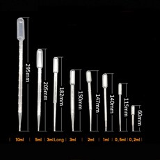 용기 일회용 10PCS 플라스틱 DROPPER 밀짚 졸업 피펫 10ML 액체 실험실 장비, Transpa nt, Plastic, 2ml