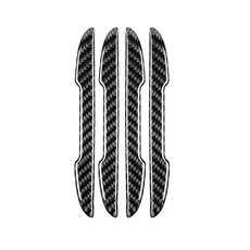 자동차 도어 투명한 충돌 방지 보호대 바 스티커 Rearew 뷰 미러 커버 StripSide Edge Protection Guards, 02 Carbon, 1개