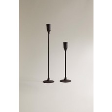 zara 자라 황동 캔들 홀더 - 블랙 125310, 23 x 2.8 x 2.8 cm