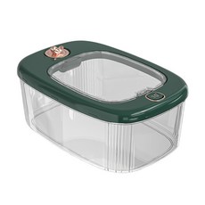 桃園出貨 米桶 家用防蟲防潮密封桶 帶滑輪裝雜糧麵粉容器 大容量五穀雜糧收納桶 按壓式儲米箱米缸 大容量食品級儲米缸, 小號綠色【5.0公斤】, 1個