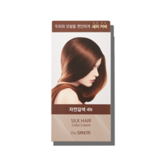 더샘 [더샘] 실크 헤어 컬러 크림 새치커버 자연갈색, 1개