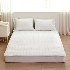 데시뉴 뉴노멀 고밀도 항균 누빔 방수 침대패드, 화이트