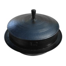 죽마고우 전통방식 길들인 무쇠 가마솥 대형 전솥 55cm 국내산 업소용, 대형 가마솥(전솥)55cm_화덕치수61cm, 1개