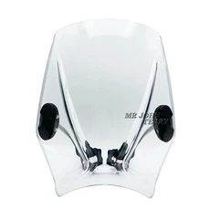 BMW R18 R 100 년 2021- 2025 오토바이 윈드 스크린 실드 바이저 더블 버블, 03 하얀색