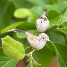 종달새모형 2마리 셋트 참새모형 새 장식