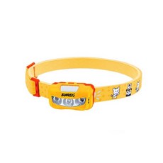 山力士 BEBE 兒童防水頭燈 IPX6輕量戶外頭燈 露營登山LED頭燈, 1個, 黃色頭燈+黃色頭帶, 黃+黃(亮麗黃