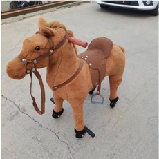 흔들 사이클 방꾸미기 상품 선물 목마 라이딩, 철근 프레임 내장 성인 탑승 가능100kg, C. 고급형 말(100kg), 1개