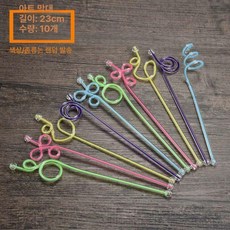 하이볼머들러 아크릴 10개 다채로운, 1개, 10개입 짧은23cm