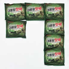 7일치 핫팩 SEVEN DAYS 일주일 동안 매일 한 개씩 쓰는 대용량 핫팩 / 23년 최신제조형 / 오래가는 군인 군용 손난로 포켓, 7개