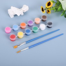兒童彩繪儲水筆 尖頭平頭 多尺寸 毛筆 塗鴉彩繪 自來水筆 畫筆, 1個, 顏料組 / 贈水彩筆