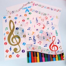 學興書局 音樂鋼琴L型文件夾(一組四入) 鋼琴樂譜文件收納 資料整理, 1個, 一組(4入), Multicolor