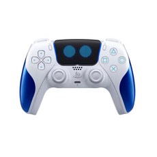 PS5控制器 狼與熊圖案客製化藍色外觀設計 遊戲手柄, 機器人【全新副廠平替款]