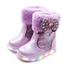 해피걸 왕하트 LED 부츠